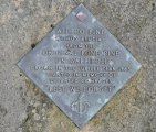 Plaque commemorating the planting of a descendant of The Lone Pine of Gallipoli, located in the Wollongong Botanic Garden, Wollongong, NSW, Australia