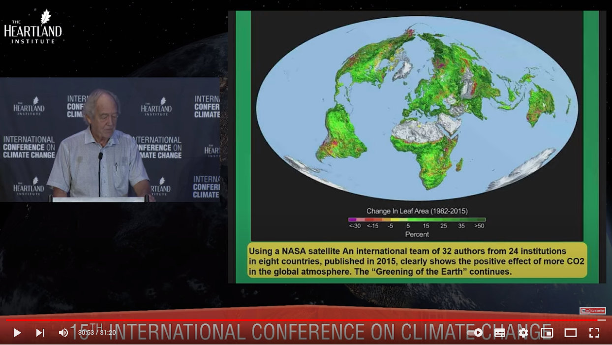 The greening of Earth My Take on the Carbon Dioxide Narrative: Part 2: The Biosphere